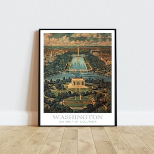 Washington DC Printable Art, Instant Digital Downloadable City Print, Office Decor, Housewarming gift, Skyline print