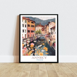 Annecy France Printable Art, Instant Download French Decor, Travel Lovers Gift, Gallery Wall Art