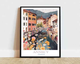 Annecy France Printable Art, Instant Download French Decor, Travel Lovers Gift, Gallery Wall Art