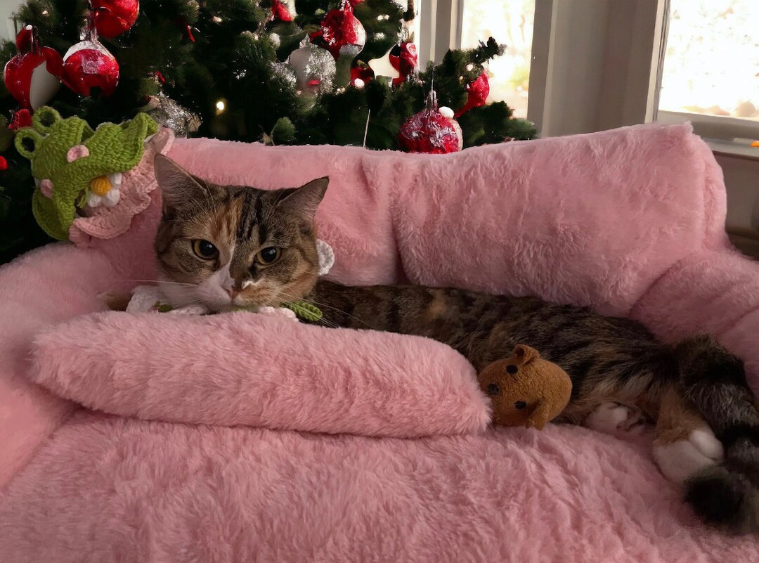 Luxury Cat Couch, Cat Pet Furniture, Cat Dog Sofa, Dog Cat Bed, Fluffy