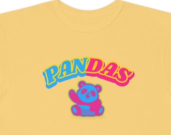 Koszulka Pan Pride Pandas Punny Pride z grafiką z przodu i z tyłu