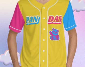 Koszulka baseballowa Pansexual Pride PANdas