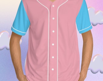 Koszulka bejsbolowa Trans Pride Flag Pink Blue Colorblock Pride Shirt