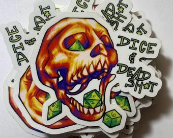Weird DND Surreal Holographic stickers
