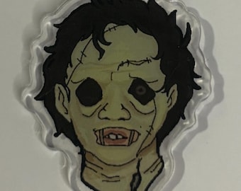 Horror Icon Pixel Art Double Sided Keychains
