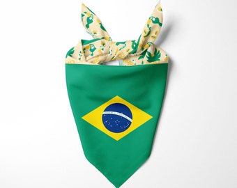 Brazilian Flag Dog Bandana