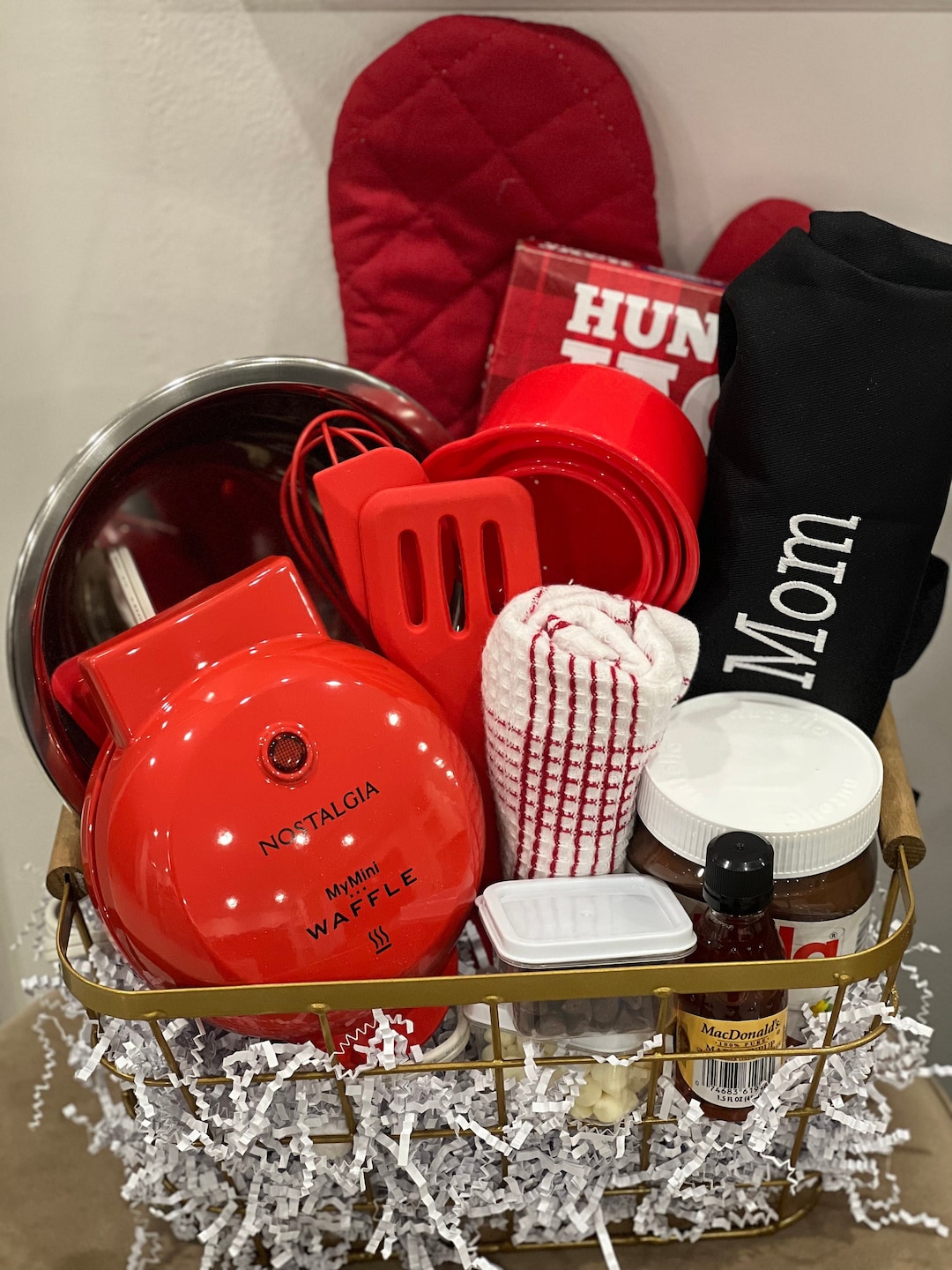 Mini Waffle/pancake Breakfast Basket Etsy