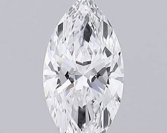 1 to 5 carat Marquise Shape Lab Grown Diamond With IGI Certified Diamond For Engagement Ring / D-E-F-G-H color / VS+ Clarity