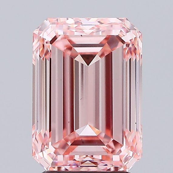 Emerald 3.42ct Fancy Intense Pink VS1, Loose Lab-grown Diamond