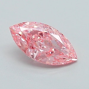 Marquise 0.61 carat Fancy Vivid Pink VS1, Lab Grown Diamond / IGI Certified Loose Diamond / Diamond for Engagement Ring