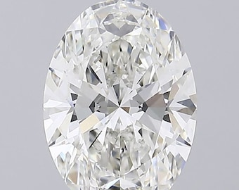 Oval 8.31ct H VVS2, Lab Grown Diamond - With IGI Certification - Diamond For Ring
