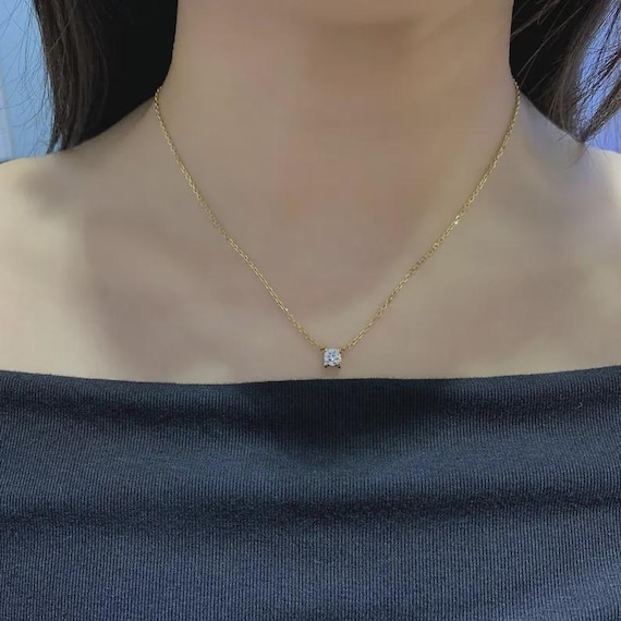 ラウンド 0.40ct ラボダイヤモンド C ドゥ カルティエ ネックレス