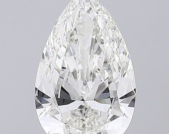 Pear 10.05ct G VS1 | Fancy shaped diamond with certified diamond | Fabulous diamond | Solitary diamond.