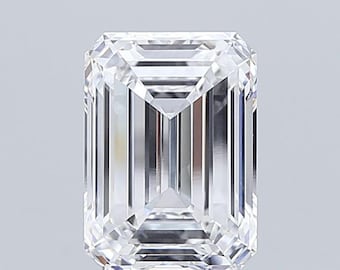 Emerald 7.04Ct D VS1, Lab Grown Loose Diamond / IGI Certified Diamond For Engagement Ring / Loose Emerald Diamond