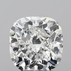 Cushion 3.12ct E VS1, Lab Grown Diamond For Engagement Ring, Loose Diamond Gift For Her