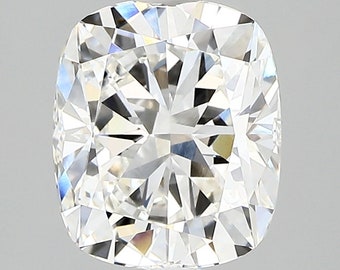 Cushion 2.75ct F VVS2 | Custom diamond with Cleared white color diamond | Anniversary gift diamond | Certified diamond.