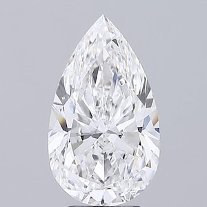 Pear 4.50ct D VVS2, IGI Certified | Loose Lab Grown Diamond