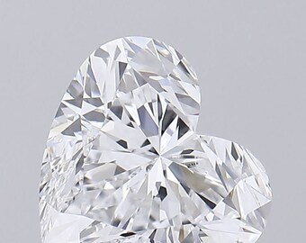 Heart 2.10ct D VVS2 | IGI Certified Lab Grown Diamond , Custom Engagement Ring with White color diamond | Brilliant diamond.