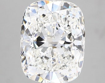 Cushion 3.21ct G VS1 |  Gemstone diamond with certified diamond | Lab Created diamond | White color diamond.