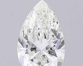 1 to 5 carat Pear Shape Lab Grown Diamond With IGI Certified Diamond For Engagement Ring / D-E-F-G-H color / VS+ Clarity