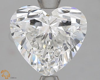 Heart 2.02ct E VS1 |  IGI Certified Lab Grown Diamond , Custom Engagement Ring with White color diamond | Brilliant diamond.