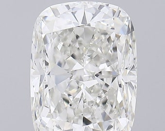 Cushion 6.42ct G VVS2, Lab Grown Diamond, IGI Certified Loose Diamond for Custom Wedding Band, Earrings or Pendant.