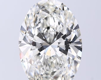Oval 8.01ct H VS2 / Lab Grown IGI Certified Diamond For Engagement Ring / Loose Diamond
