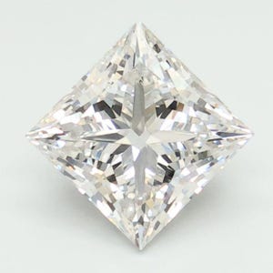 Princess 2.10ct Lab Grown Diamond | F VS1 | IGI Certified | CVD Grown | Square Brilliant | Excellent Polish & Symmetry | BGM-Free