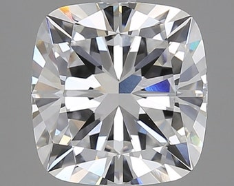 Cushion 3.05ct D VVS2, Loose Lab Diamond,  GIA Certified Diamond Gift for Jewelry