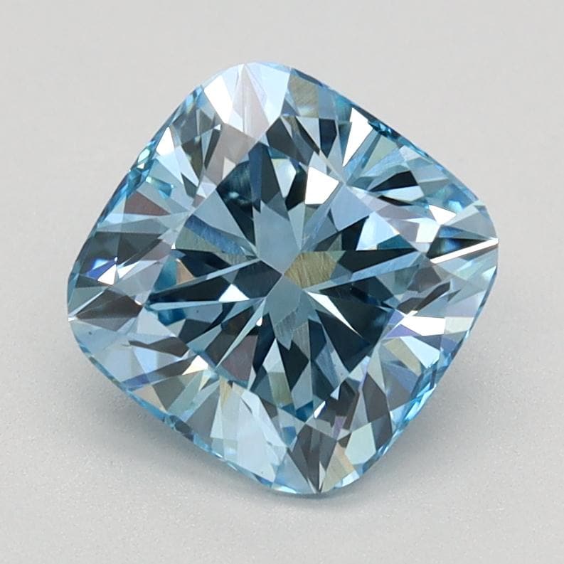 Cushion 1.50ct Fancy Vivid Blue VS1, Lab Grown Diamond / IGI