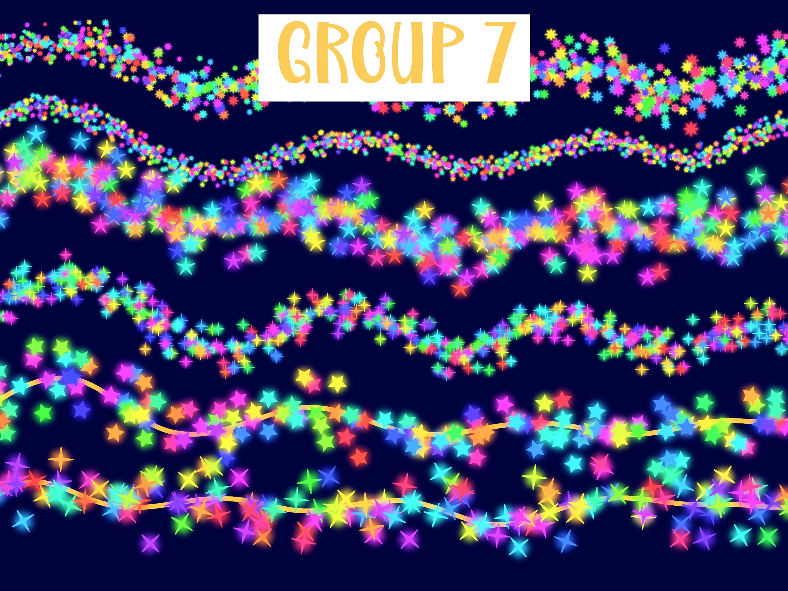 80 Christmas Lights Procreate Brushes, Procreate Brushes Bundle