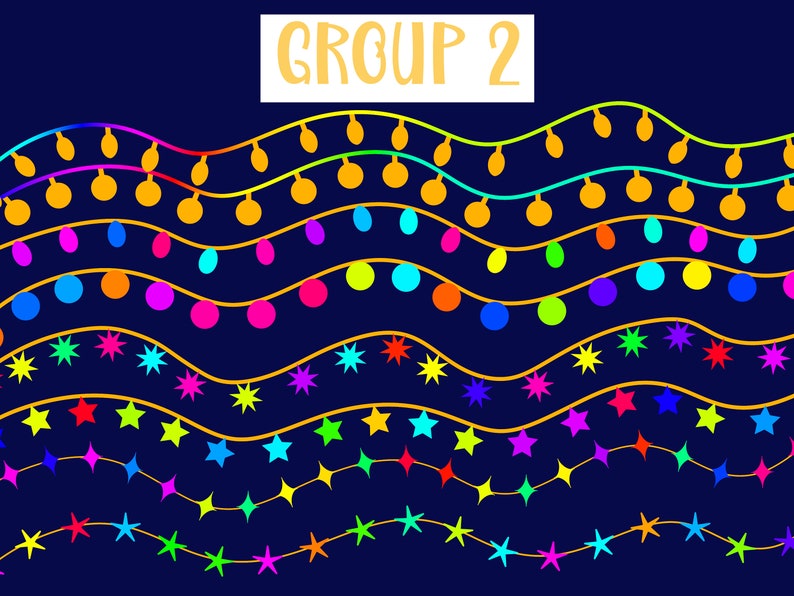 80 Christmas Lights Procreate Brushes, Procreate Brushes Bundle