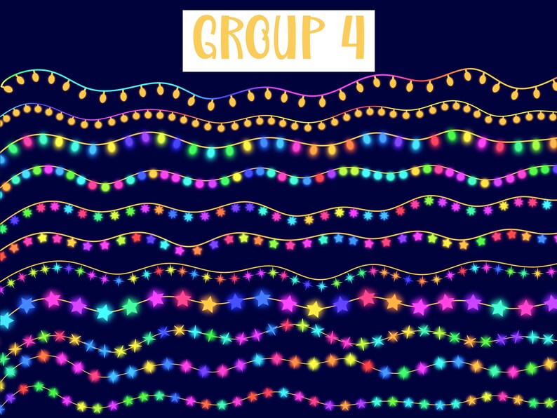 80 Christmas Lights Procreate Brushes, Procreate Brushes Bundle