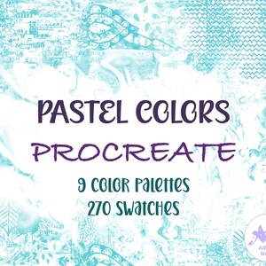 Procreate Pastel Color Palettes, Pastel Tones, Pastel colors, Art Pastel, Pastel Color Palette