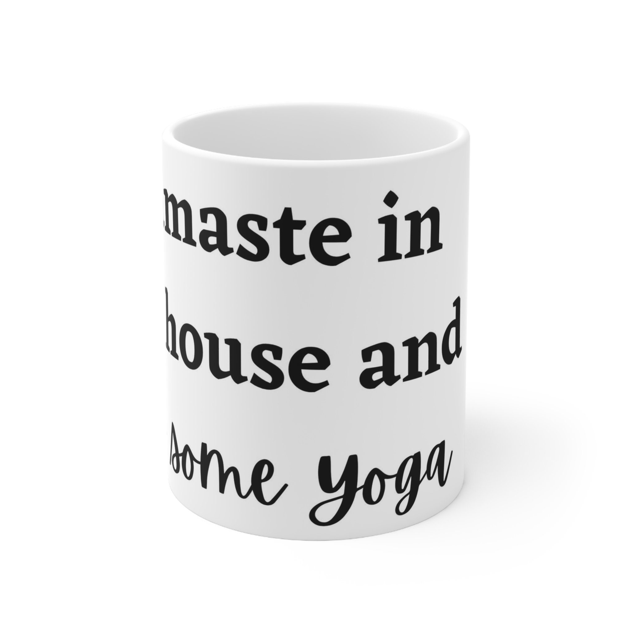 Tazza Divertente PICSONPAPER Yoga-Mops Namaste – Tazza In Ceramica Per Caffè E Tè 330ml - Idea Regalo Per Yogi