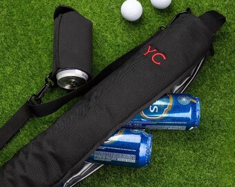 Cadeau golfeur, pochette à bière personnalisée, cadeau pour papa golfeur, cadeau de retraite, accessoires de golf, cadeau fête des pères, sac personnalisé, cadeau pour papa