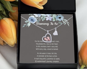 Expecting Mom Gift, Custom Mommy to be necklace, Gift for Expecting Moms, Baby Shower Gift Idea, First Mother's Day Gift, Pregnancy Gift