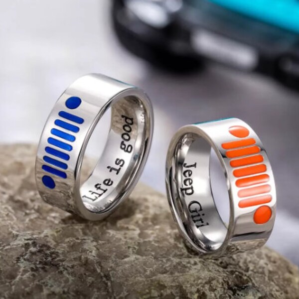 Personalized Jeep Owner Gift, Car Accessory, Jeep Accessories, Custom Jeep, New Jeep Gift, Jeep Ring, Jeep Jewelry, Car Jewelry