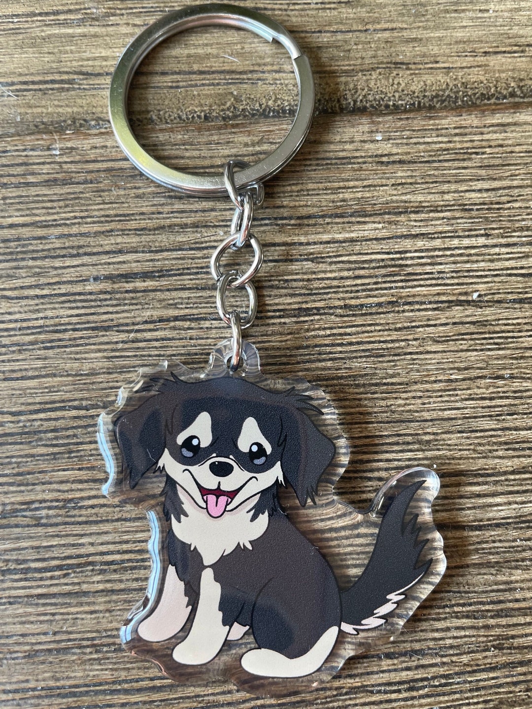 White Standard Poodle Keychains Dog Breed Acrylic Keychains Original