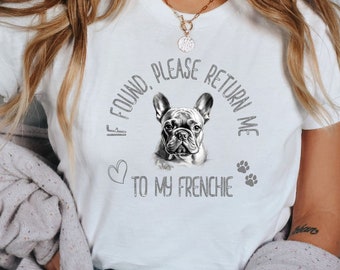 French Bulldog T-Shirt: Dog Mom/Dad Gift, Soft Cotton Tee