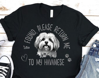 Havanese Dog Lover T-Shirt, Unisex Cotton Tee