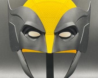 Wolverine Inspired Deadpool & Wolverine Screen Accurate Helmet Cosplay 3D Printed (Chin Strap Version)