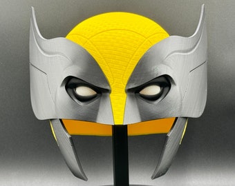 Wolverine Inspired Deadpool & Wolverine Sideshow Figurine Helmet Cosplay 3D Printed (Sideburns Version)