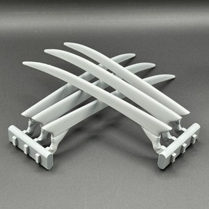 Wolverine Claws Cosplay 3D Printed Raw DIY Kit