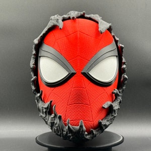 Spider-Man Inspired Venomized Peter Parker Helmet/Mask 3D Printed Cosplay