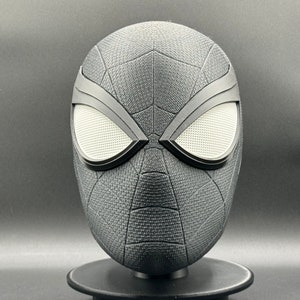 Spider-Man Inspired Black Symbiote Suit Helmet/Mask 3D Printed Cosplay
