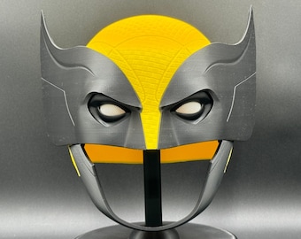 Wolverine Inspired Deadpool & Wolverine Sideshow Figurine Helmet Cosplay 3D Printed (Chin Strap Version)