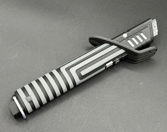 Mandalorian Darksaber Inspired Cosplay Prop (DIY/Assembled/Hilt/Blade/Stand/Wall Mount)