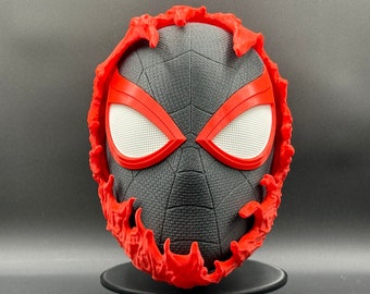 Spider-Man Inspired Carnage Miles Morales Helmet/Mask 3D Printed Cosplay