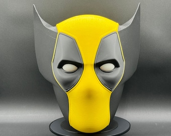 Poolverine Deadpool & Wolverine Inspired Mash-Up Helmet/Mask 3D Printed Cosplay
